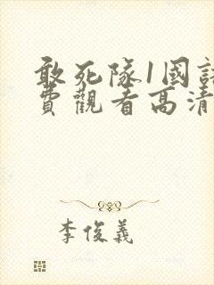 敢死队1国语免费观看高清完整版