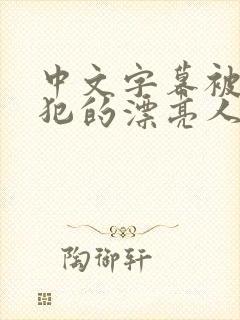 中文字幕被公侵犯的漂亮人妻