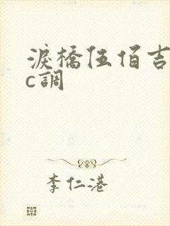 泪桥伍佰吉他谱c调封面