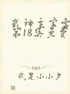 武神主宰电视剧第18集免费观看