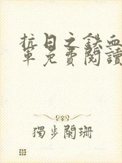 抗日之铁血远征军免费阅读