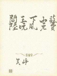 阎王下山苏文,陆晚风免费阅读小说