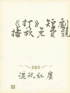 《打》短剧全集播放免费观看