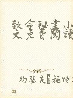 致命秘书小说全文免费阅读无弹窗