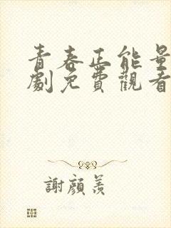 青春正能量电视剧免费观看完整版封面