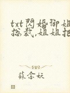 txt闪婚御姐总裁,姐姐把我宠上天下载