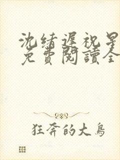 沈绪迟祝星小说免费阅读全文无弹窗封面