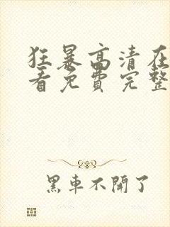 狂暴高清在线观看免费完整版