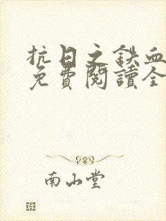 抗日之铁血山河免费阅读全文封面