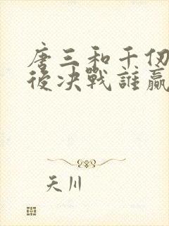 唐三和千仞雪最后决战谁赢了?