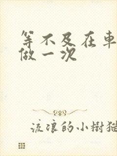 等不及在车里先做一次