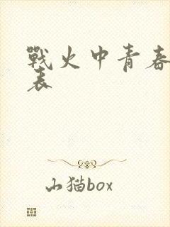 战火中青春演员表