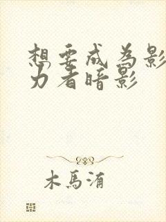 想要成为影之实力者暗影封面