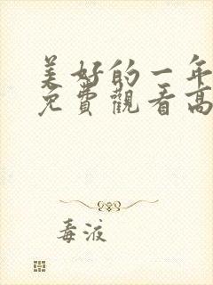 美好的一年电影免费观看高清