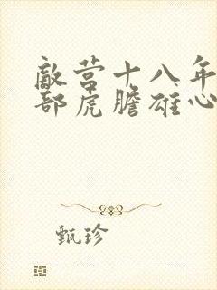 敌营十八年第二部虎胆雄心