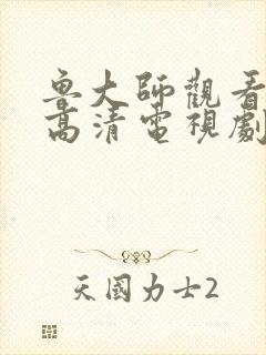 鲁大师观看免费高清电视剧