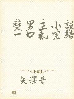 双男主小说推文一口气完结