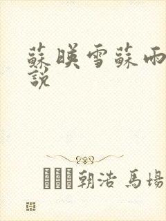 苏映雪苏雨柔小说