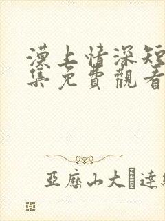 漠上情深短剧全集免费观看