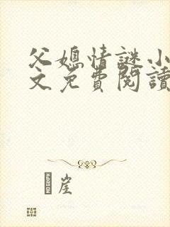 父媳情谜小说全文免费阅读