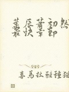 叶辰萧初然更新最快章节封面