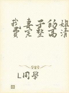 我妻子的姐姐免费完整高清电视剧在封面