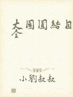 大团圆结目录大全