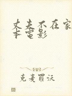 丈夫不在家 日本电影封面