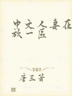 中文人妻在线播放一区