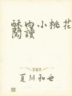 酥肉小桃花全文阅读