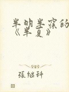 半明半寐的小说《半夏》