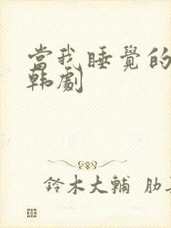 当我睡觉的时候韩剧