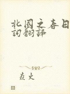 北国之春日语歌词翻译