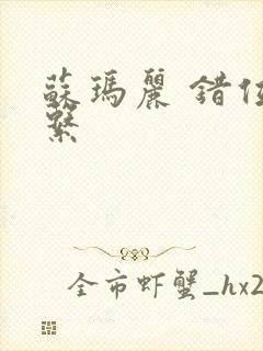 苏玛丽 错位关系