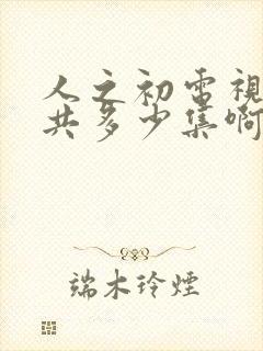 人之初电视剧一共多少集啊