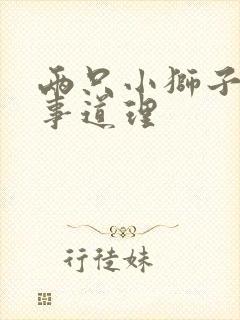 两只小狮子的故事道理封面