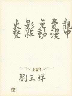 火影免费观看完整版动漫中文版