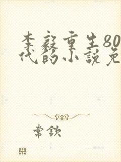 李毅重生80年代的小说免费阅读