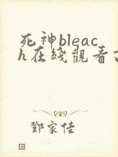 死神bleach在线观看高清完整版免费封面