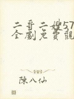 二哥二嫂57集全剧免费观看