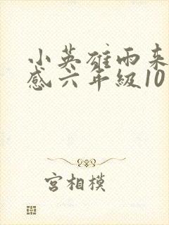 小英雄雨来读后感六年级10篇