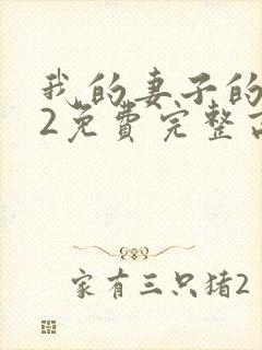 我的妻子的姐姐2免费完整高清电视剧在线看