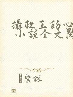 摄政王的心上娇 小说全文阅读无弹窗免费封面