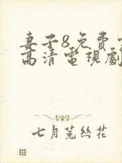 妻子8免费完整高清电视剧在线观看