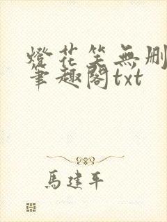 灯花笑无删减版笔趣阁txt封面