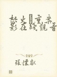 怒火·重案 电影在线观看