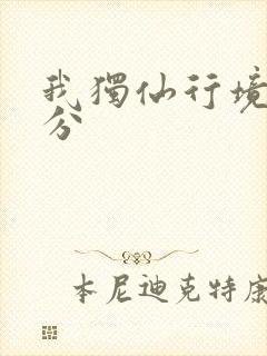 我独仙行境界划分