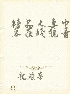 精品人妻中文字幕在线观看