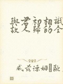 与君初相识犹似故人归的全诗