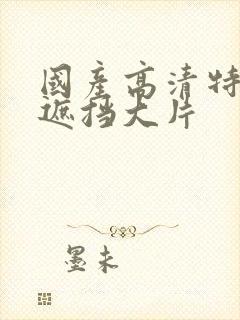 国产高清特黄无遮挡大片